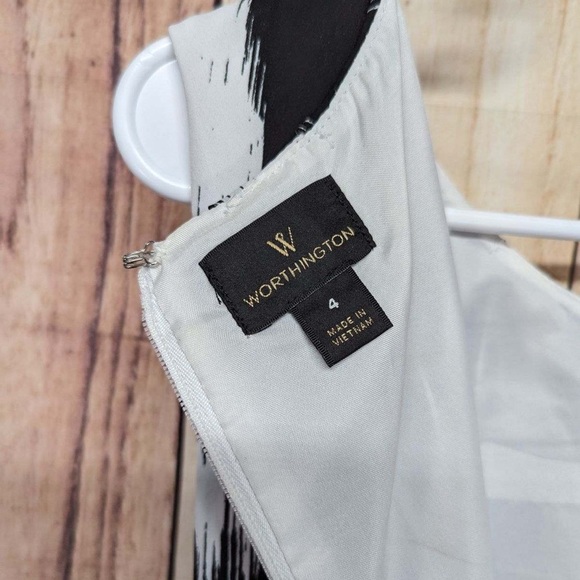 Worthington pleated color shift above knee dress size 4 - Picture 6 of 6